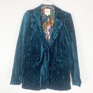 Autres Filles‎ Jacket Small Velvet Blazer Forest Fairy Whimsigoth Fairycore S
